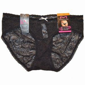 Maidenform Intimates Sleepwear Maidenform Nwt Black Paisley Lace Sexy Cheeky Bikini Dm S