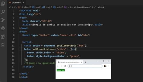 C Mo Cambiar El Estilo De Un Elemento Con Javascript Dami N De Luca