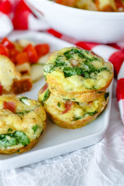 Ham Swiss And Spinach Egg Muffin Cups Are Ideal For Breakfast Or Lunch