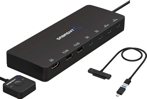 Buy SABRENT 2 Port USB Type C KVM Switch With 60 Watt Power Delivery