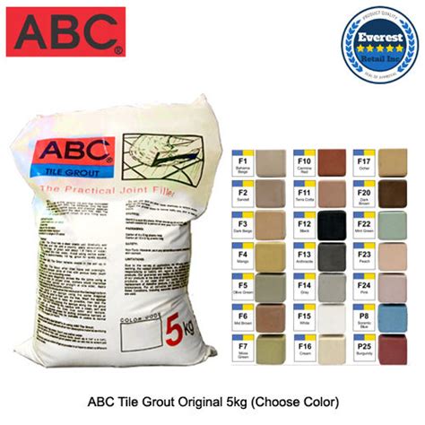 Abc Tile Grout Original Kg Choose Color Lazada Ph