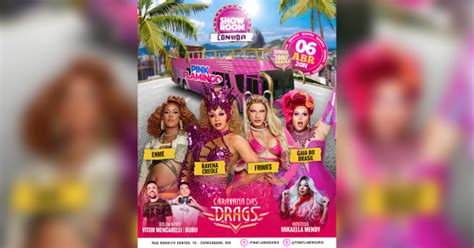 Pink Flamingo Festa Showroom Caravana Das Drags Quinta 06 De