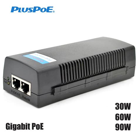 W W W Gigabit Poe Injector Adapter Midspan Ieee Bt At Af