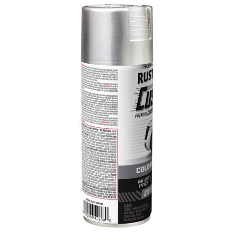 Rust-Oleum Chrome Silver Premium Custom Spray Paint 10oz