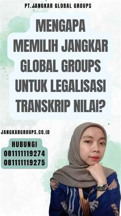 Legalisasi Transkrip Nilai Jangkar Global Groups