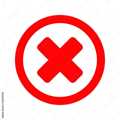 Delete icon, close symbol vector, no sign, cancel symbol, wrong and ...