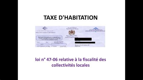 La Taxe D Habitation Au Maroc Youtube