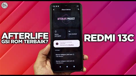 Install Custom Rom AFTERLIFE GSI Redmi 13C AFTERLIFE ROM GSI TERBAIK