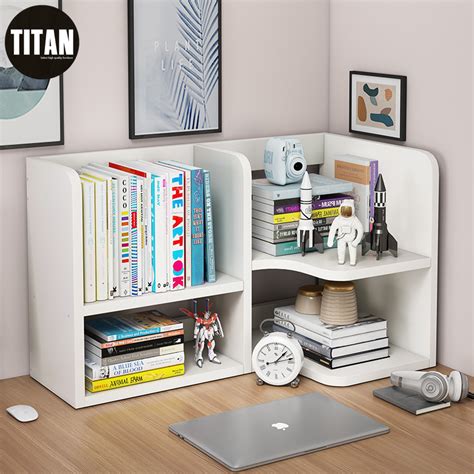 Titan Bookshelf desktop desk storage rack desk small book shelf home ...