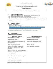 Lp Preposition Docx Urdaneta City University College Of Teacher