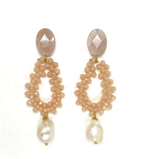Pendientes gota nude Panu joyería artesanal personalizada
