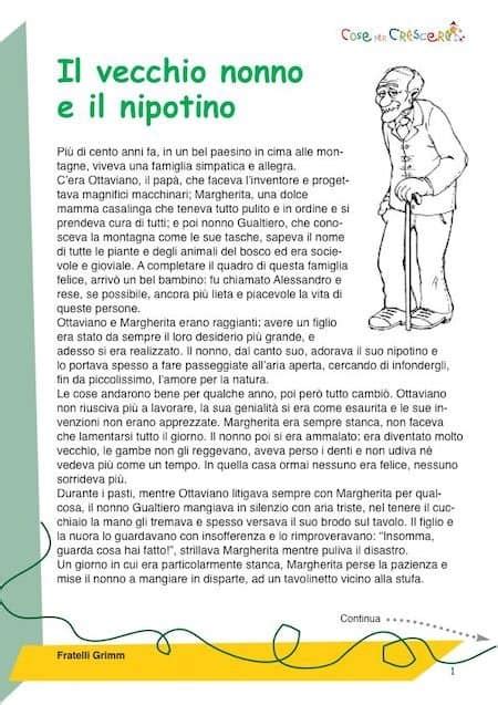 Il Vecchio Nonno E Il Nipotino Storia Sui Nonni Per Bambini