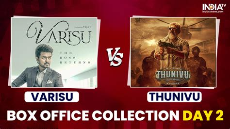 Varisu Vs Thunivu Box Office Collection Day Vijay S Film Marginally