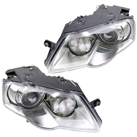 2008 Volkswagen Passat Headlight Assembly Pair Headlight Assembly Pair Xenon All Models 16