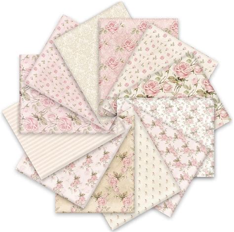 Amazon Whaline Pcs Spring Cotton Fabric Bundles X Inch