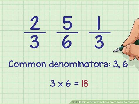 3 Ways To Order Fractions From Least To Greatest Wikihow