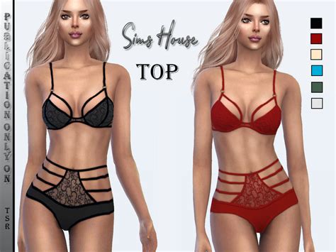 The Sims Resource Bra With Stripes