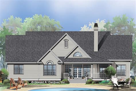 Traditional Ranch Plan With Bonus Room Above Garage Gdn