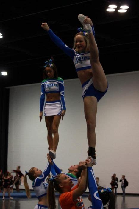 Hailey Bednar M31 Cheer Heel Stretch Stunt Competitive Cheerleading