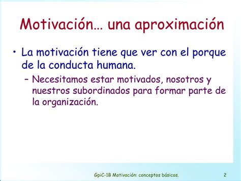 Ppt Motivaci N Conceptos B Sicos Powerpoint Presentation Free