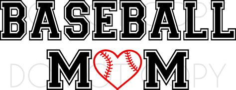 Baseball Mom Svg Cut And Print Design Sewing Divine