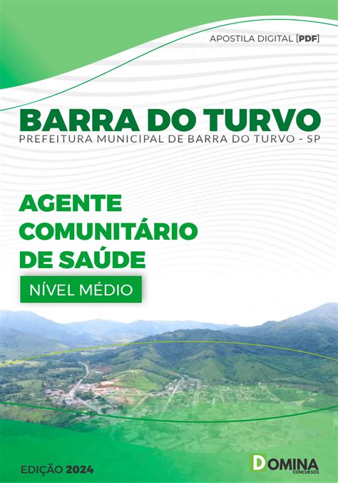 Apostila Barra do Turvo SP 2024 Agente Comunitário De Saúde