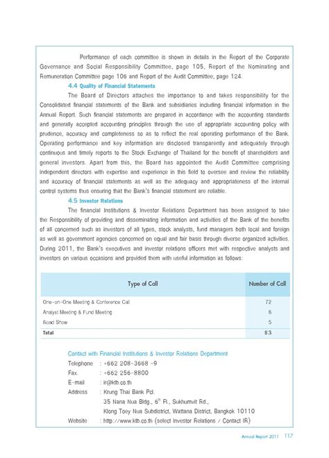 Krung Thai Bank Public Company Limited Annual Report