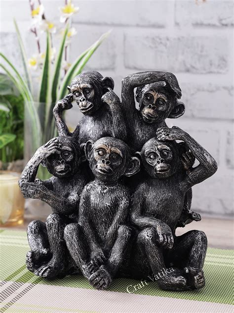 Hear See Speak No Evil Monkey Statue EU48801 Design Toscano, 48% OFF