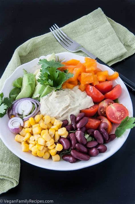 Mexican Hummus Salad - Vegan Family Recipes