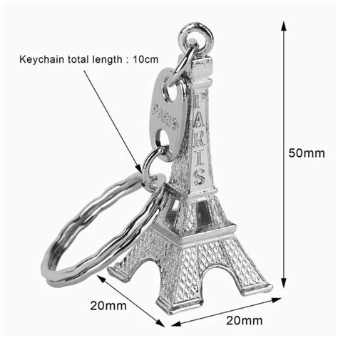 Accessories The Eiffel Tower Silver Keychain Iron Lady La Tour Eiffel