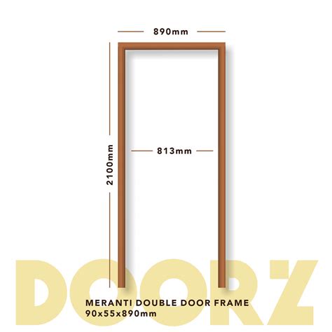 MERANTI SINGLE DOOR FRAME 890x90x55mm The Doorz Shop