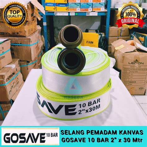 Jual Selang Pemadam Kanvas Fire Hose 2 Inch X 30 Mtr Merk GOSAVE 10 Bar