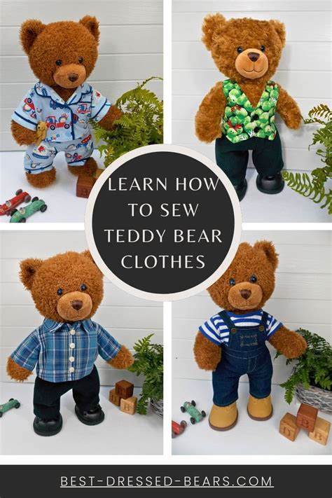 Learn How To Sew Teddy Bear Clothes Teddy Bear Clothes Teddy Bear