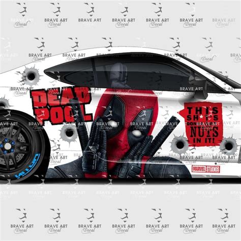 Deadpool Car Wrap Etsy