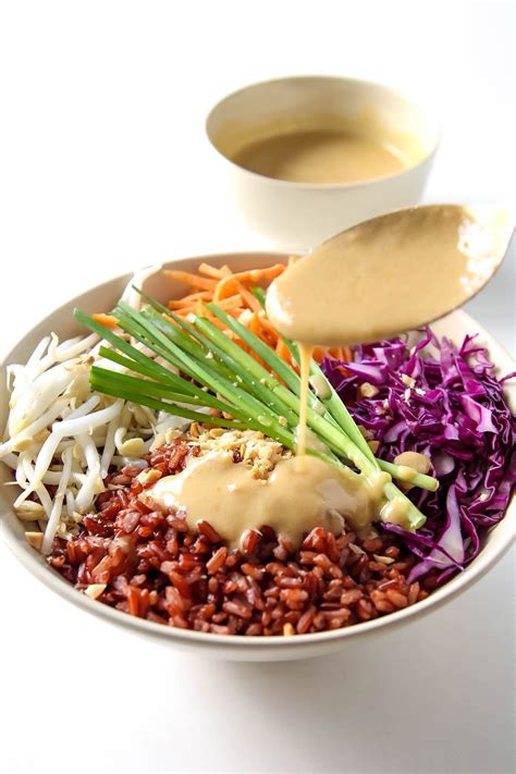 Thai Buddha Bowl with Peanut Sauce VIDEO » LeelaLicious