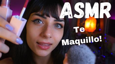 Maquillaje Relajante ASMR en Español Roleplay Te Maquillo YouTube