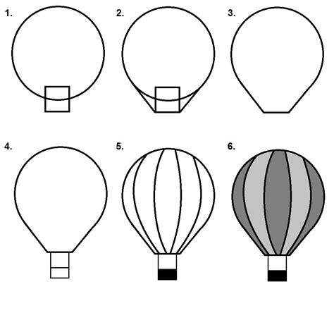 How To Draw A Balloon Step By Step At Drawing Tutorials