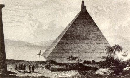 Pyramid in Lake Moeris - Ancient Wonder of Egypt