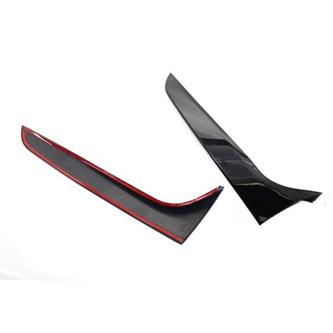 Gloss Black Rear Window Side Spoiler Canard Splitter For Audi A B