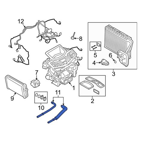 Bmw Oe Hvac Heater Hose Outlet Tube