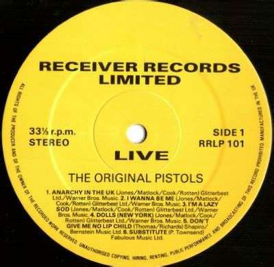 Sex Pistols Live Ebee Records
