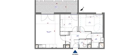 Plan appartement T3 de 58 06 m² neuf résidence Carré Renaissance à