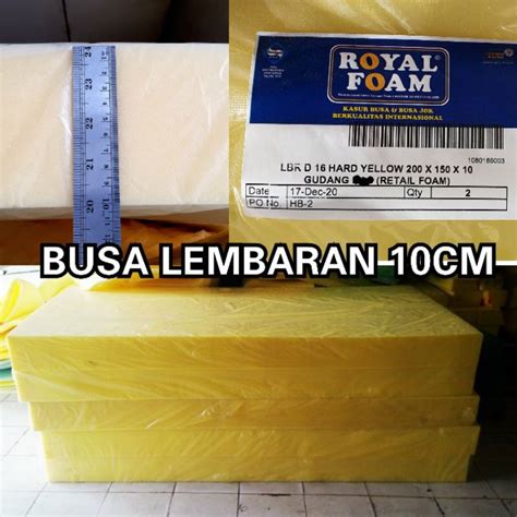 Jual Busa Kasur Royal Foam Lembaran Tebal Cm X Cm Spon Sponge