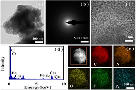 The Characterization Of Fe PANI F A The TEM Image B Electron