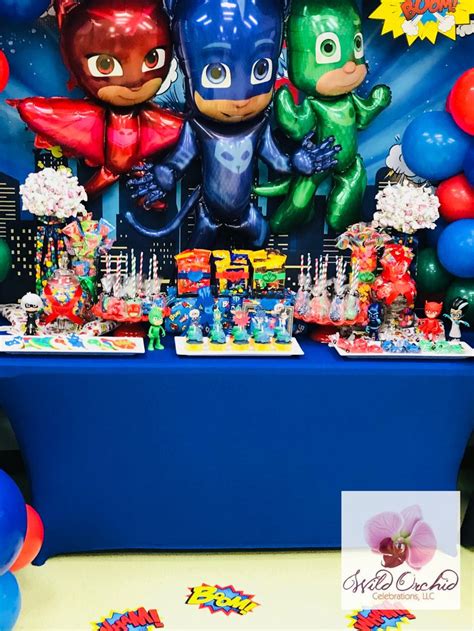 Pin On Pj Mask Par Tee Pj Masks Birthday Pj Masks Birthday Party