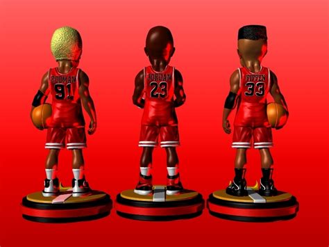 Archivo Stl Team Chicago Bulls Jordan Pippen Rodman Nba Basketball