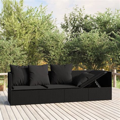 Festnight Gartensofa Mit Liegefunktion Sitzer Sonnenliege Gartenliege