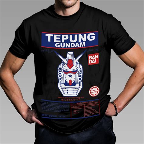 Mega Sales Tepung Gundam Oo Cotton Tshirt Viral Baju Lelaki