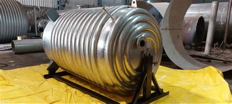 Stainless Steel Limpet Coil Reactor Vessel Max Design Pressure