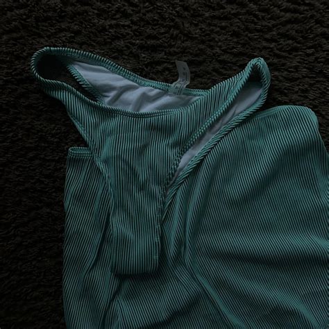 Never Worn Teal Bikini Top Bottom And Cover Up Depop